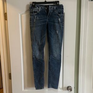 Silver Jeans Dark Blue Skinny Jeans